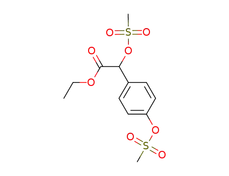 methanesulfonyloxy(4-methanesulfonyloxyphenyl)-acetic acid ethyl ester