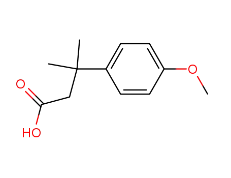 Molecular Structure of 1136-01-2 (3-(4-methoxyphenyl)-3-methylbutanoic acid)