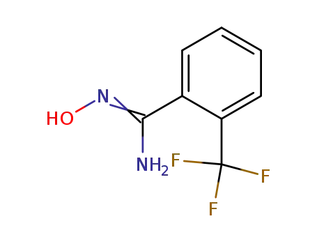 Molecular Structure of 40067-66-1 (2-(TRIFLUOROMETHYL)BENZAMIDOXIME)