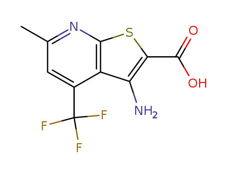 3-amino-6-methyl-4-(trifluoromethyl)thieno[2,3-b]pyridine-2-carboxylic acid