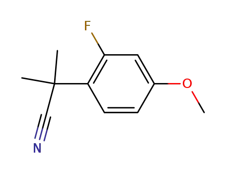 Benzeneacetonitrile, 2-fluoro-4-methoxy-alpha,alpha-dimethyl- (9CI)
