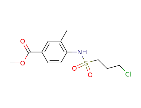 4-([3-chloro-propanesulfonyl]-amino)-3-methyl-benzoic acid methyl ester