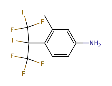 Molecular Structure of 273735-33-4 (3-methyl-4-heptafluoro-isopropylaniline)
