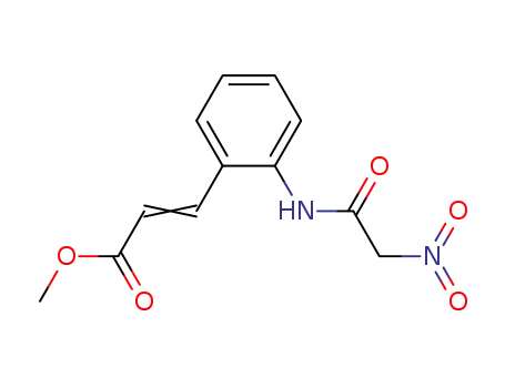 3-(2-(nitroacetylamino)phenyl)propenonic acid methyl ester