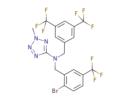 N-(2-bromo-5-(trifluoromethyl)benzyl)-N-(3,5-bis(trifluoromethyl)benzyl)-2-methyl-2H-tetrazol-5-amine