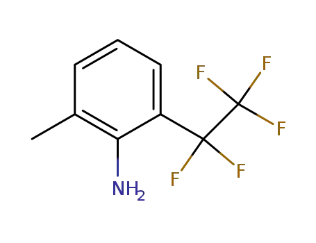 Molecular Structure of 273735-58-3 (2-methyl-6-pentafluoroethylaniline)