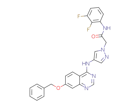 2-(4-{[7-(benzyloxy)quinazolin-4-yl]amino}-1H-pyrazol-1-yl)-N-(2,3-difluorophenyl)acetamide
