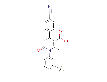 5-Pyrimidinecarboxylic acid,
4-(4-cyanophenyl)-1,2,3,4-tetrahydro-6-methyl-2-oxo-1-[3-(trifluorometh
yl)phenyl]-