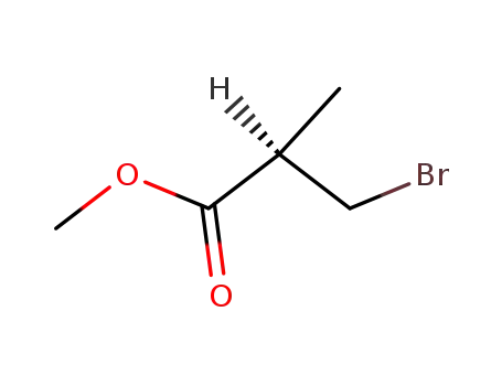 Molecular Structure of 110556-33-7 (METHYL (R)-(+)-3-BROMO-2-METHYLPROPIONATE)