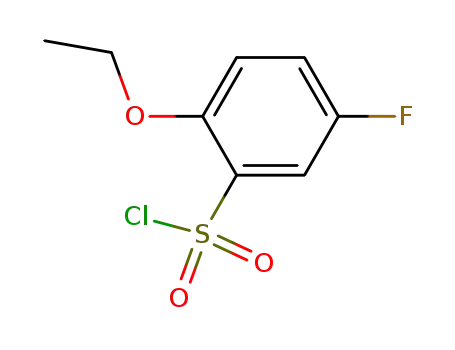 Molecular Structure of 67475-57-4 (Benzenesulfonyl chloride, 2-ethoxy-5-fluoro-)