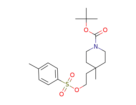 1-Piperidinecarboxylic acid,
4-methyl-4-[2-[[(4-methylphenyl)sulfonyl]oxy]ethyl]-, 1,1-dimethylethyl
ester