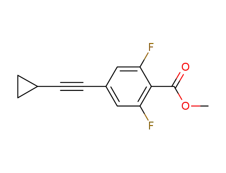 methyl 4-(2-cyclopropylethynyl)-2,6-difluorobenzoate
