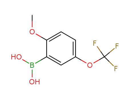 Molecular Structure of 290832-43-8 (2-ISOPROPOXY-5-(TRIFLUOROMETHOXY)PHENYLBORONIC ACID)