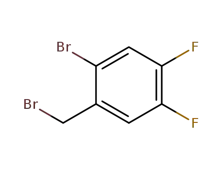 Molecular Structure of 647862-95-1 (1-Bromo-2-(bromomethyl)-4,5-difluorobenzene, alpha,2-Dibromo-4,5-difluorotoluene)