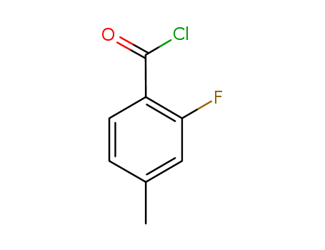 Molecular Structure of 59189-98-9 (Benzoyl chloride, 2-fluoro-4-methyl- (9CI))