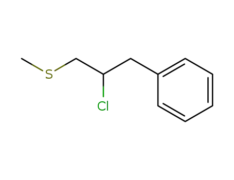 Molecular Structure of 141330-50-9 (Benzene, [2-chloro-3-(methylthio)propyl]-)