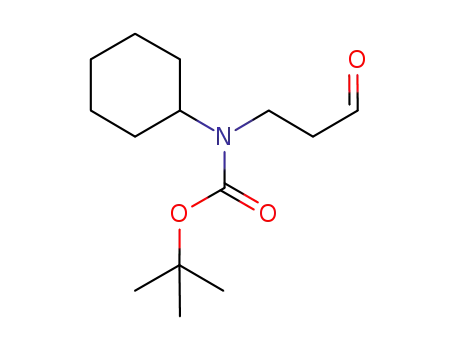 Molecular Structure of 917021-59-1 (N-BOC-3-CYCLOHEXYLAMINO-PROPIONALDEHYDE)