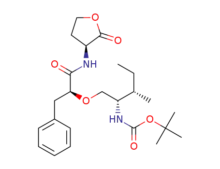 N-(tert-butoxycarbonyl)-2(S)-[2(S)-amino-3(S)-methyl]-pentyloxy-3-phenyl-propionyl-homoserine lactone