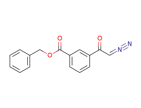 Benzoic acid, 3-(diazoacetyl)-, phenylmethyl ester