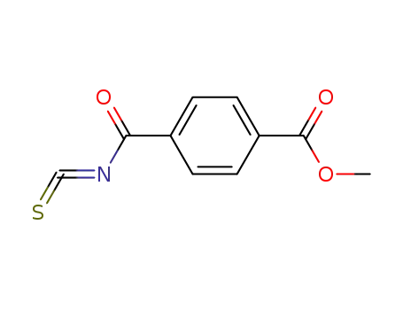 Molecular Structure of 220873-58-5 (Benzoic acid, 4-(isothiocyanatocarbonyl)-, methyl ester)