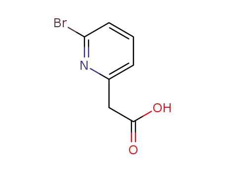 Molecular Structure of 1093879-46-9 (2-(6-bromopyridin-2-yl)acetic acid)