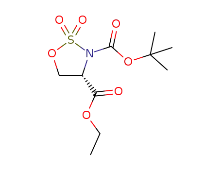 (S)-2,2-dioxo-1,2,3-oxathiazolidine-3,4-dicarboxylic acid 3-tert-butyl ester 4-ethyl ester