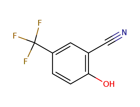 Molecular Structure of 142167-36-0 (2-Hydroxy-5-trifluoromethylbenzonitrile)