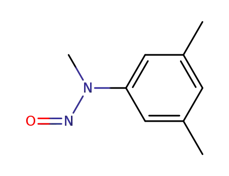 Molecular Structure of 62959-13-1 (Benzenamine, N,3,5-trimethyl-N-nitroso-)