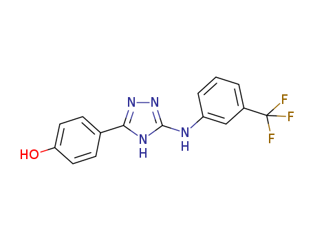 4-[5-[[3-(trifluoromethyl)phenyl]amino]-1H-1,2,4-triazol-3-yl]Phenol