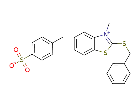 2-benzylthio-N-methylbenzothiazolium tosylate