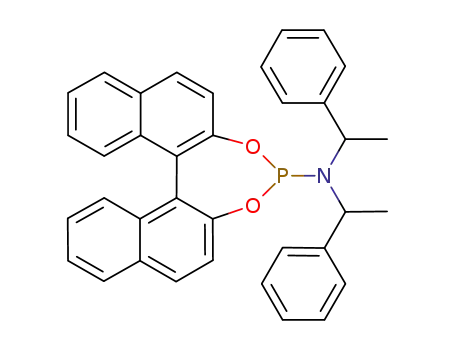 Molecular Structure of 415918-91-1 ((S)-(+)-(3,5-DIOXA-4-PHOSPHA-CYCLOHEPTA[2,1-A:3,4-A']DINAPHTHALEN-4-YL)BIS[(1R)-1-PHENYLETHYL]AMINE,DICHLOROMETHANE ADDUCT)