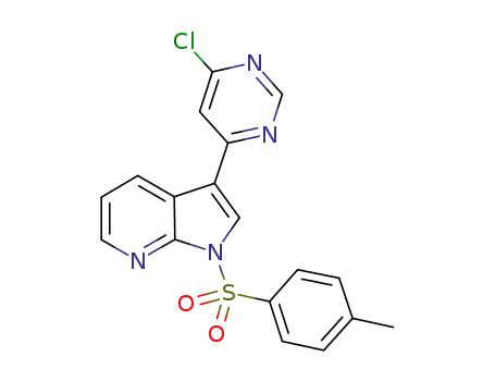 3-(6-chloropyrimidin-4-yl)-1-(toluene-4-sulfonyl)-1H-pyrrolo[2,3-b]pyridine