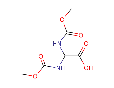 Molecular Structure of 110599-27-4 (Bis(MethoxycarbonylaMino)acetic acid)