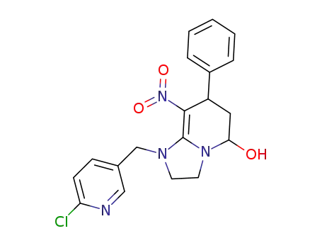 1-((6-chloropyridin-3-yl)methyl)-8-nitro-7-phenyl-1,2,3,5,6,7-hexahydroimidazo[1,2-a]pyridin-5-ol