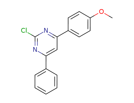 Pyrimidine, 2-chloro-4-(4-methoxyphenyl)-6-phenyl-