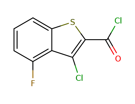 Molecular Structure of 75998-36-6 (3-chloro-4-fluoro-1-benzothiophene-2-carbonyl chloride)