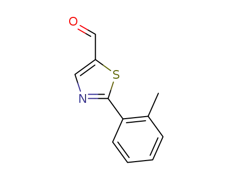 Molecular Structure of 915919-92-5 (2-p-tolylthiazole-5-carbaldehyde)