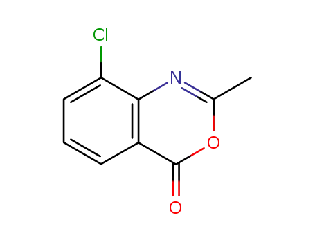 Molecular Structure of 5627-74-7 (8-chloro-2-methyl-4H-benzo[d][1,3]oxazin-4-one)