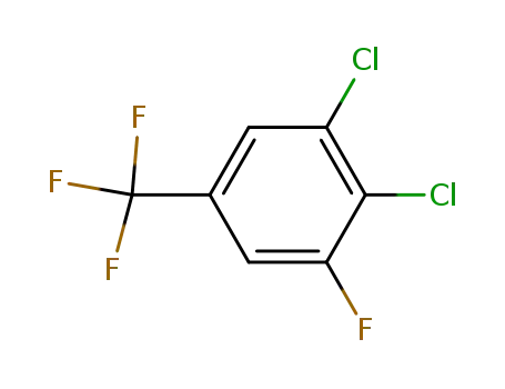 Molecular Structure of 104554-79-2 (1,2-dichloro-3-fluoro-5-trifluoromethylbenzene)