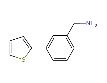 Molecular Structure of 859850-86-5 ((3-THIEN-2-YLPHENYL)METHYLAMINE)
