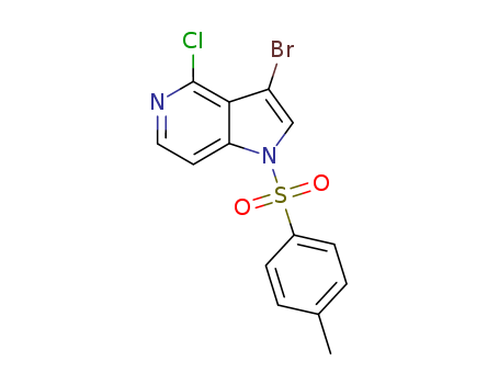 3-bromo-4-chloro-1-toluenesulfonyl-5-azaindole