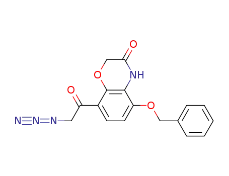 Molecular Structure of 1035229-34-5 (8-(2-azidoacetyl)-5-(benzyloxy)-2H-benzo[b][1,4]oxazin-3(4H)-one)