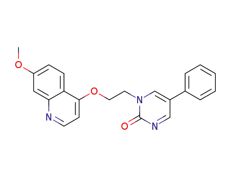 1-(2-(7-methoxyquinolin-4-yloxy)ethyl)-5-phenylpyrimidin-2(1H)-one