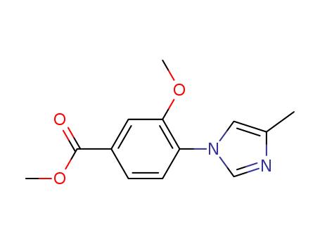Benzoic acid,3-methoxy-4-(4-methyl-1H-imidazol-1-yl)-, methyl ester