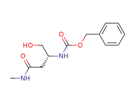 Molecular Structure of 1012059-95-8 ((R)-benzyl 1-hydroxy-4-(methylamino)-4-oxobutan-2-ylcarbamate)