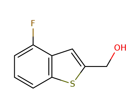 Molecular Structure of 957059-61-9 ((4-Fluoro-1-benzothiophen-2-yl)methanol)