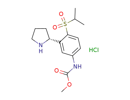 (R)-methyl (4-(isopropylsulfonyl)-3-(pyrrolidin-2-yl)phenyl)carbamate hydrochloride