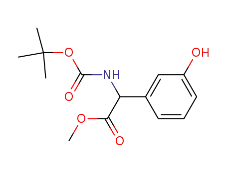 methyl 2-((tert-butoxycarbonyl)amino)-2-(3-hydroxyphenyl)acetate
