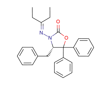 (S)-4-benzyl-3-(pentan-3-ylideneamino)-5,5-diphenyloxazolidin-2-one