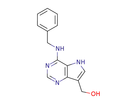 Molecular Structure of 561051-95-4 (5H-Pyrrolo[3,2-d]pyrimidine-7-methanol, 4-[(phenylmethyl)amino]-)